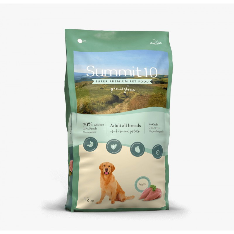 Summit10 無穀物系列 - 成犬配方 (雞肉+薯仔) 3kg/12kg