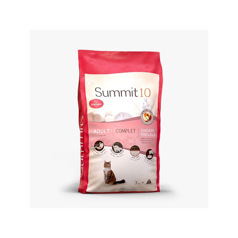 Summit 10 - Adult Cat Hairball Control (Chicken&Fish&Rice) 1.5kg / 3kg