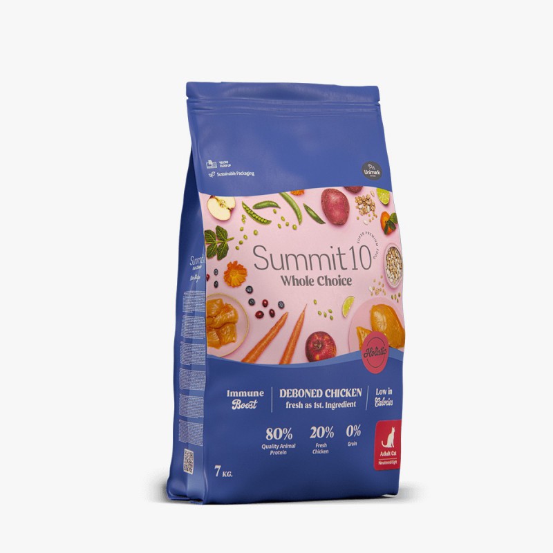 Summit10 - 無穀物益生菌+益生元 絕育貓配方 (雞肉) 2kg / 7kg